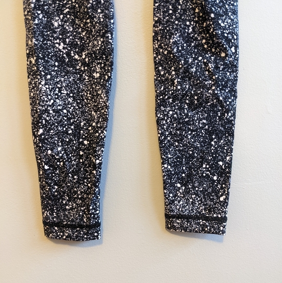 LULULEMON Wunder Under Pant Hi-Rise Splatter White Black - Picture 6 of 11